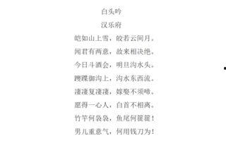 白头吟的背景故事,悲情佳人泪洒宫廷的千古绝唱  第2张